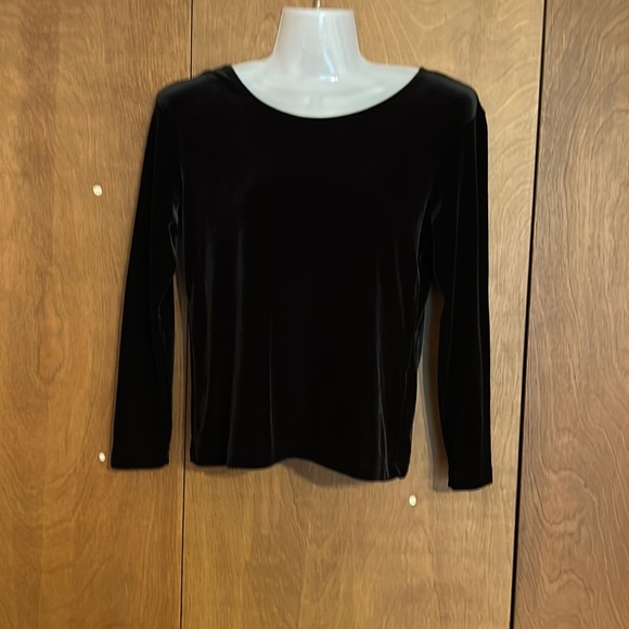 Black velour black top for all occasions - Picture 1 of 2